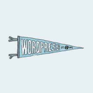 WordPress Logo Pennant